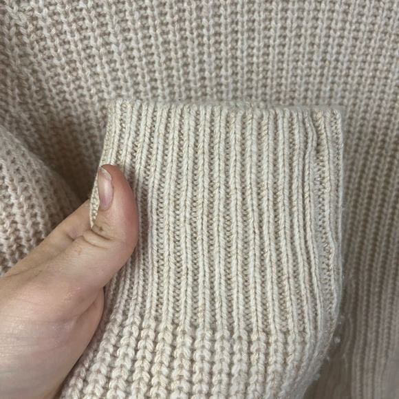 Athleta Women's Sierra Crew Neck Sweater in Oatmeal Wool Blend- Size Small - Picture 6 of 6